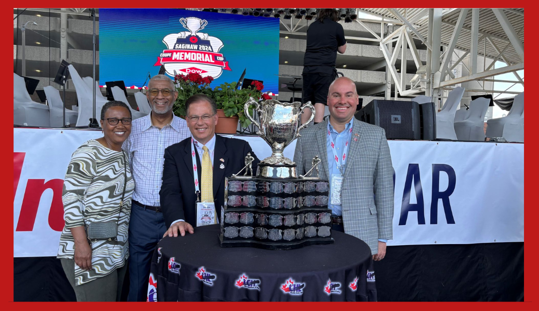 Dr. Grant and John Kaznski at the 2024 Memorial Cup